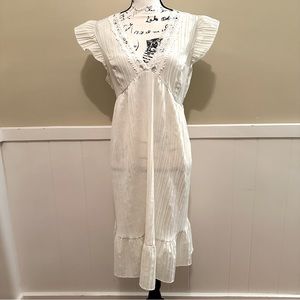 Ivory/cream colored dress, EUC, size medium